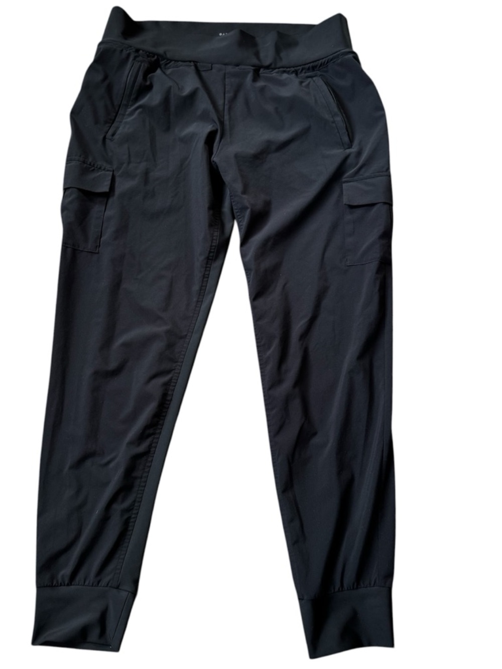 Athleta Sutton Jogger Pants Size 14 Black Tapered Pockets Womens